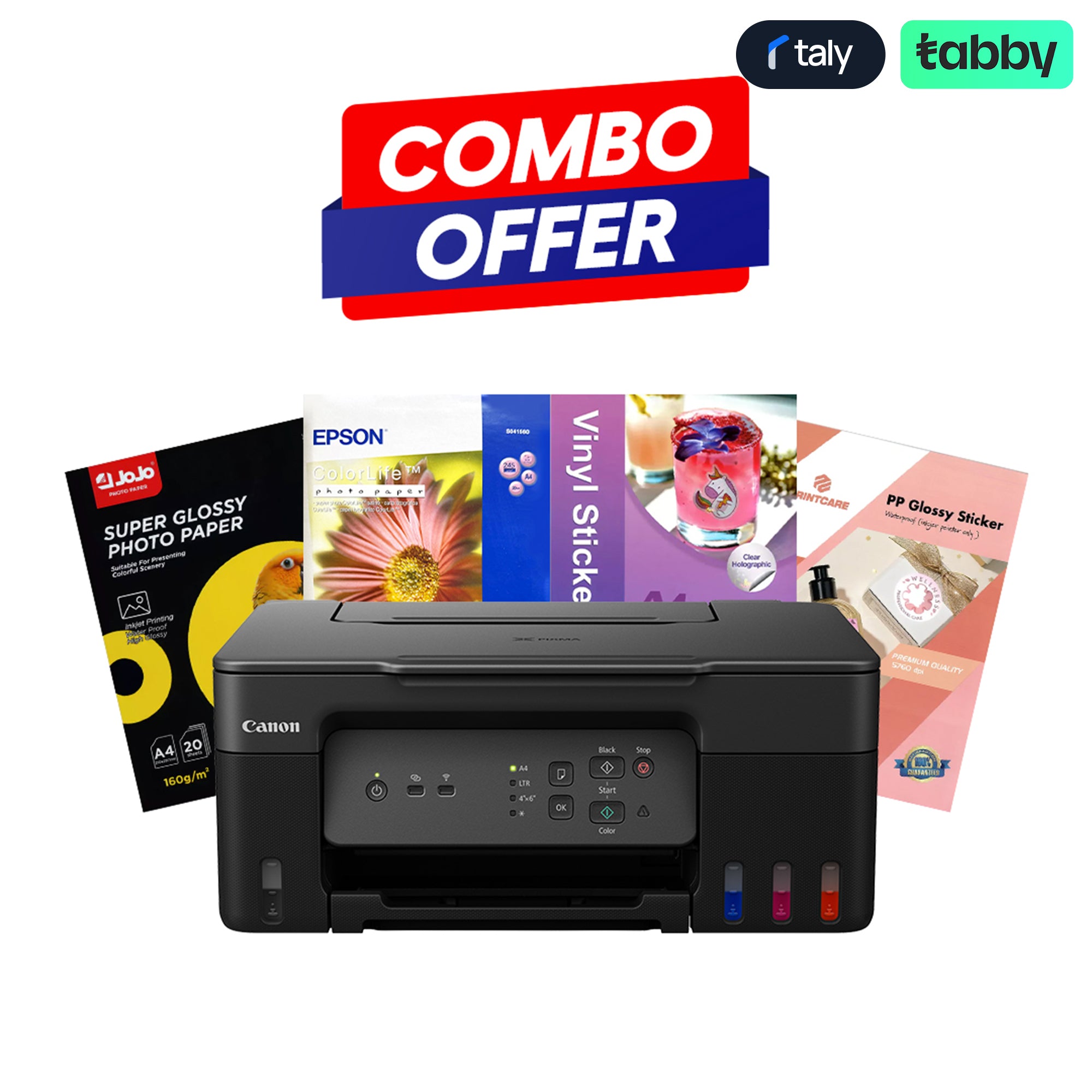 Canon PIXMA G3430 All-in-One Ink Tank Printer Creative Printing Bundle