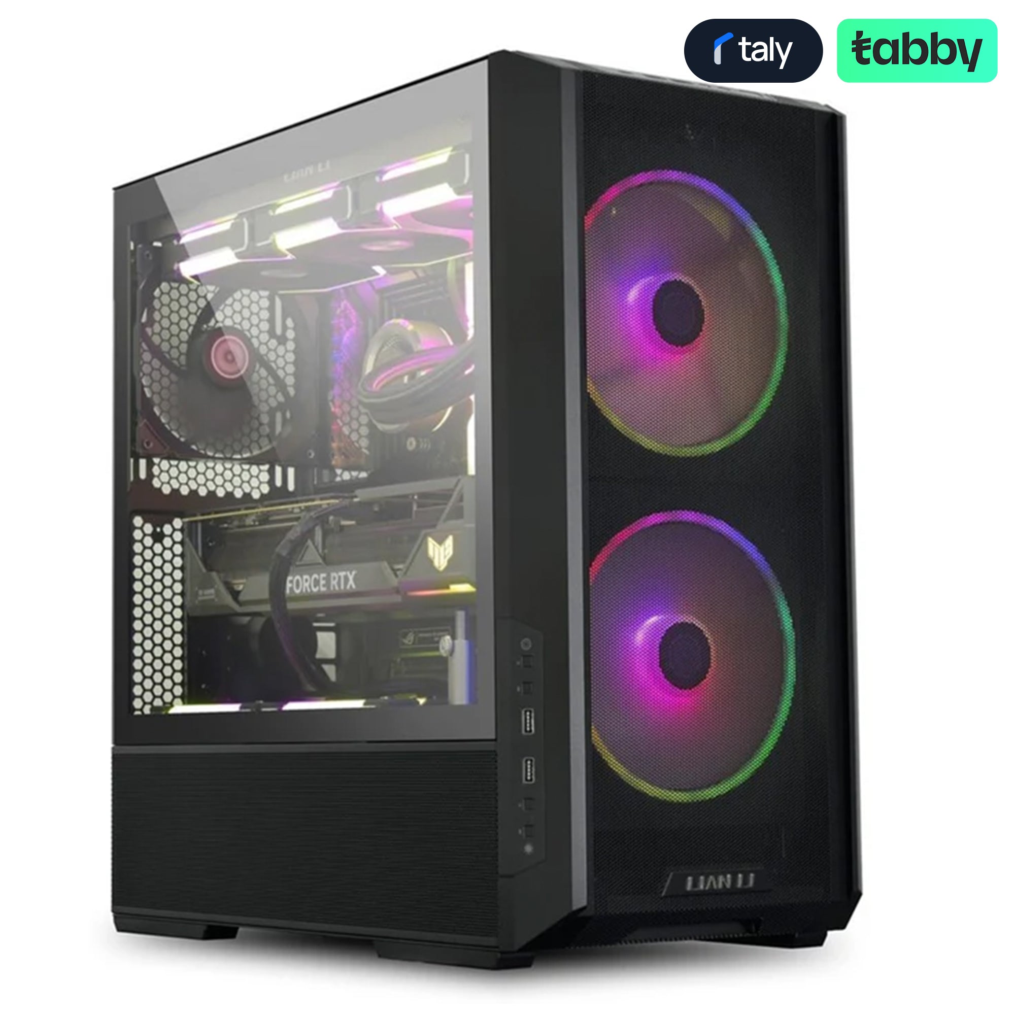 Lian Li Lancool 216 RGB Airflow Mid Tower Gaming Case Black | IT Care Kuwait