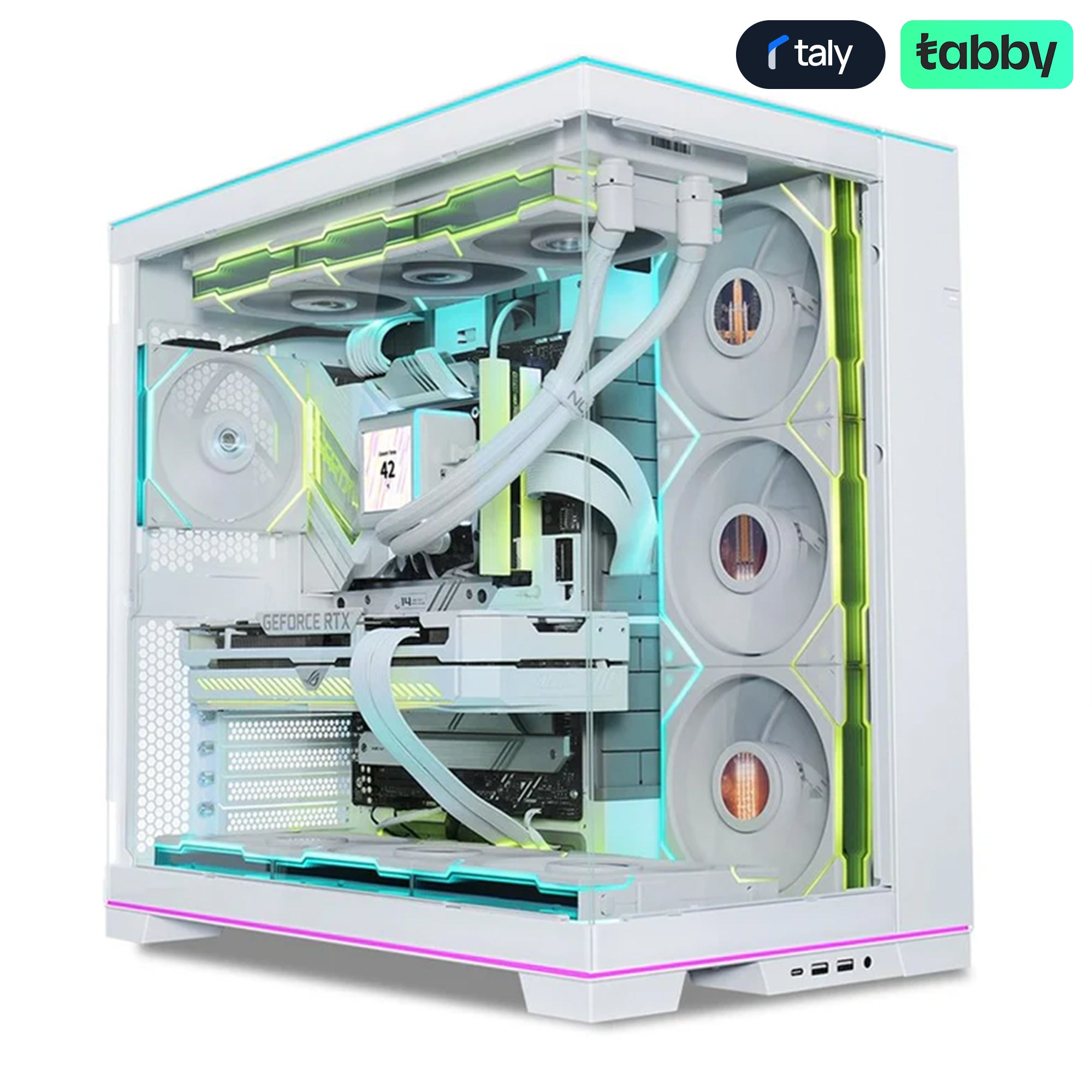 Lian Li O11 Dynamic EVO XL RGB Full Tower Gaming PC Case White | IT Care Kuwait