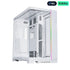Lian Li O11 Dynamic EVO XL RGB Tempered Glass Full Tower Gaming PC Case, White – Fans Not Included