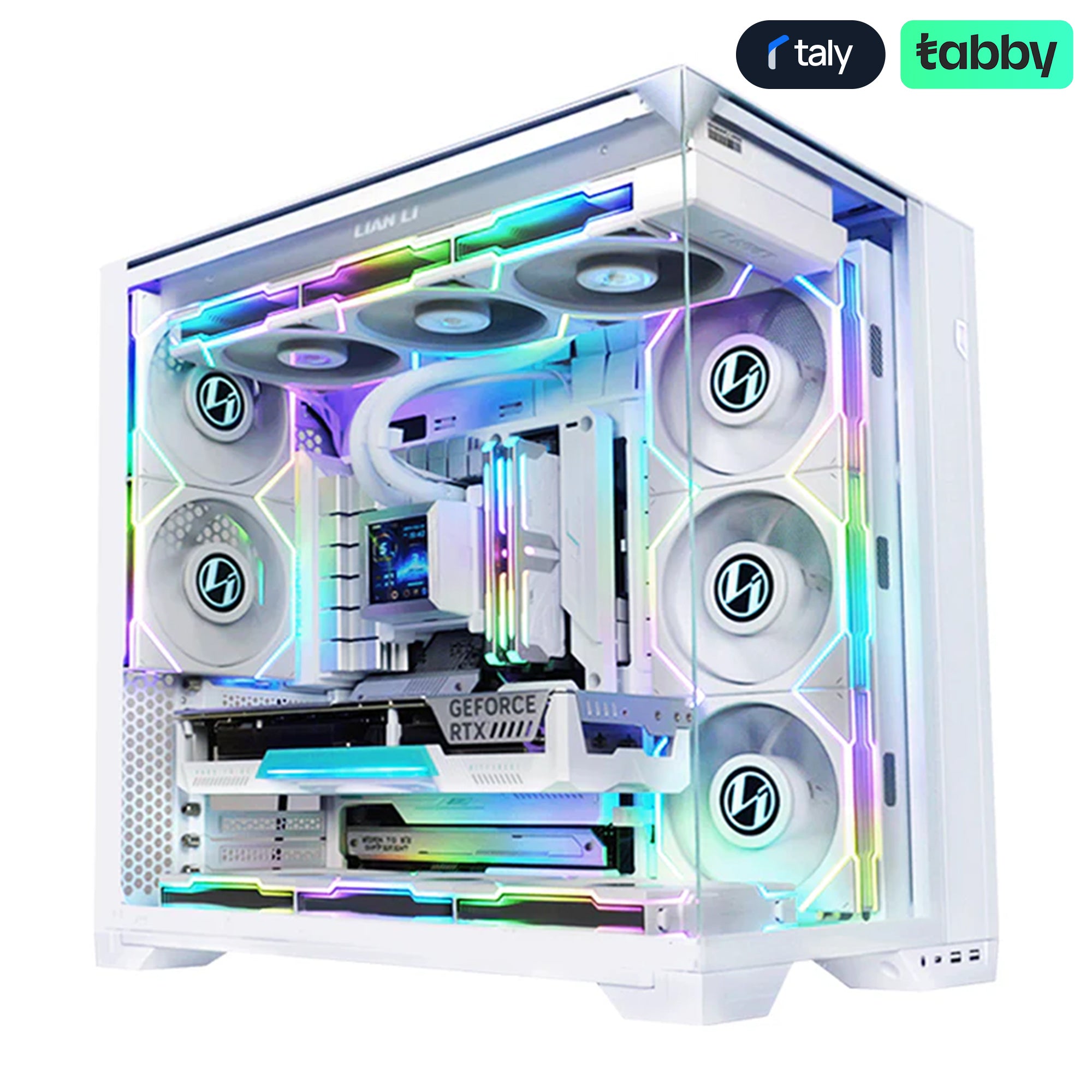 LIAN LI O11 Vision Compact ATX Mid-Tower Gaming PC Case White | IT Care Kuwait