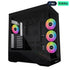 LIAN LI Vector V100 E-ATX Mid Tower Gaming Case - Black (4 ARGB Fans Included)