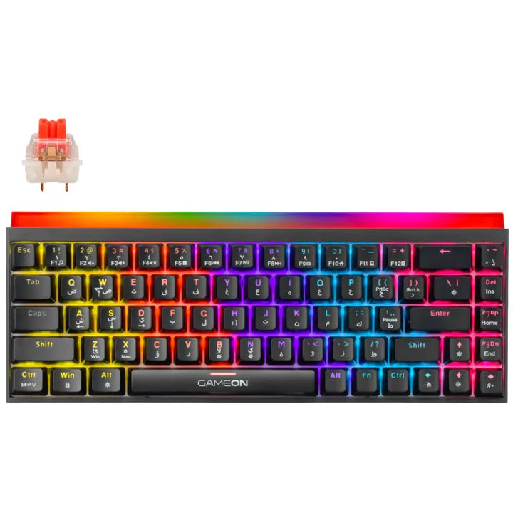 GAMEON PRIMEX GO-MK260-RS Mechanical Keyboard - View 2 | IT Care Kuwait