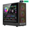 GAMEON TIMBERI Midnight Series ARGB + PWM Mid Tower Gaming Case – Wood/Black