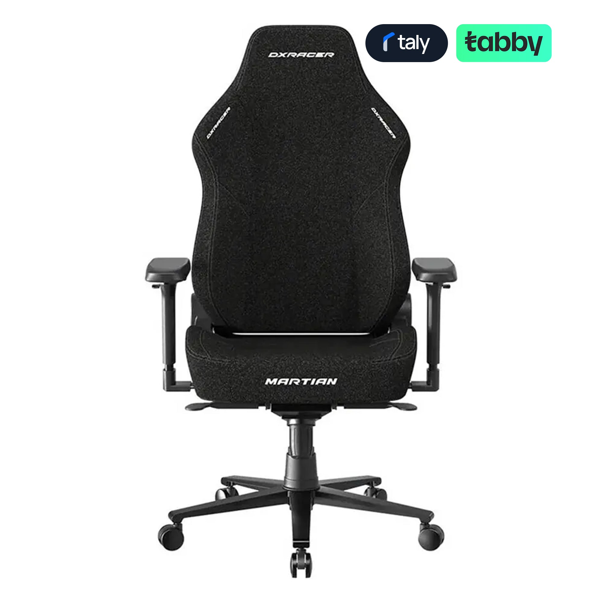 DXRacer MARTIAN Series Large Electric Adjustable Fabric Gaming Chair – Black | IT Care Kuwait