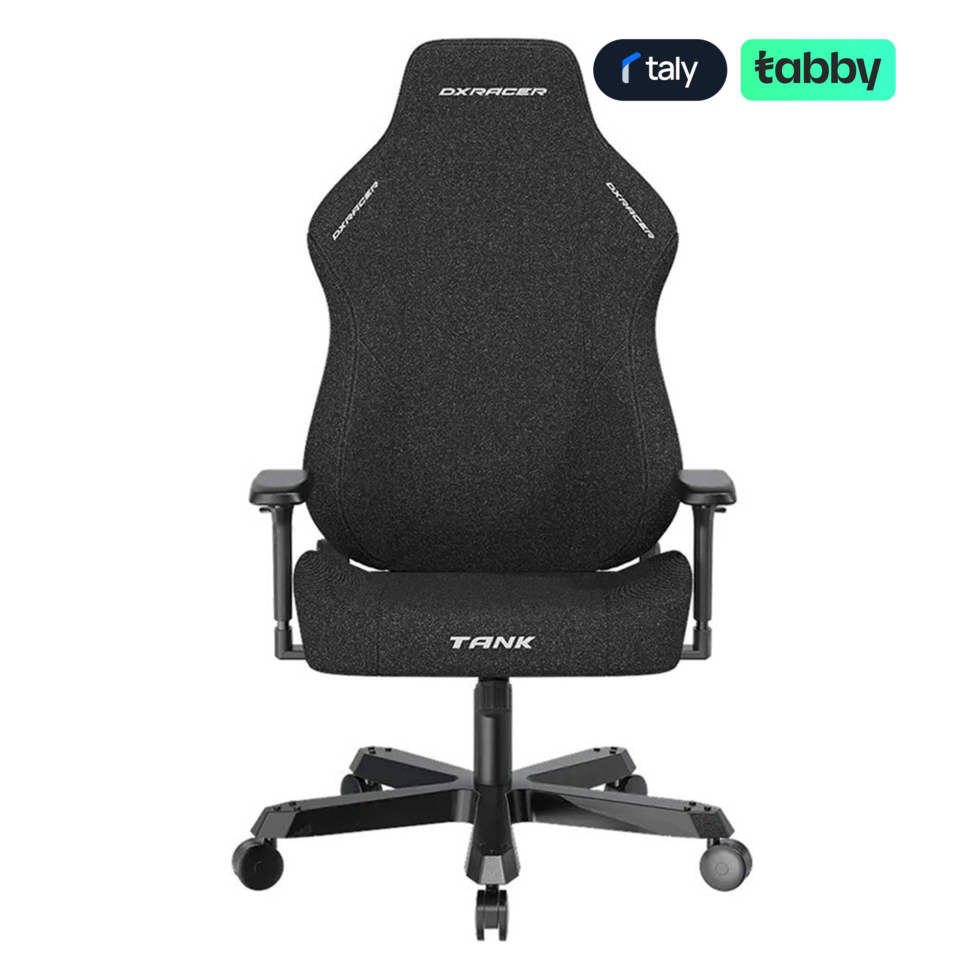 DXRacer Tank XXL Woven Fabric Gaming Chair with 4D Armrests & Magnetic Headrest – Black | IT Care Kuwait