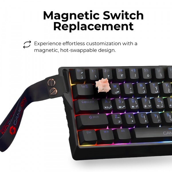 GameOn MAGPRO GOMG1K8-RS Magnetic Keyboard - View 4 | IT Care Kuwait