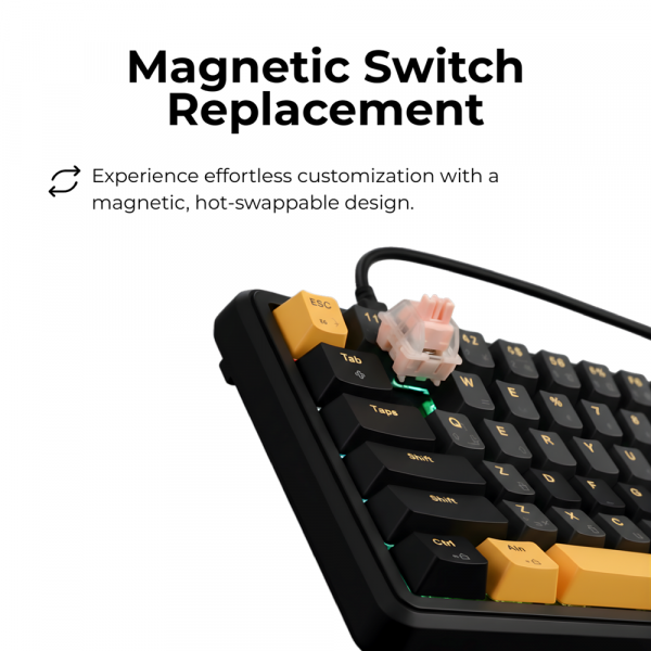 GameOn VOLT GOMGK68-RS Magnetic Keyboard - View 2 | IT Care Kuwait