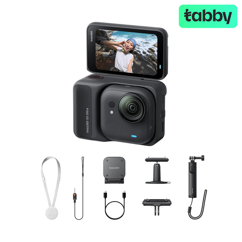 Insta360 GO Ultra Midnight Black Creator Bundle – 4K60 Hands-Free Action Camera with Magnetic Mount System, 50MP Photos, FlowState Stabilization & Creator Accessories