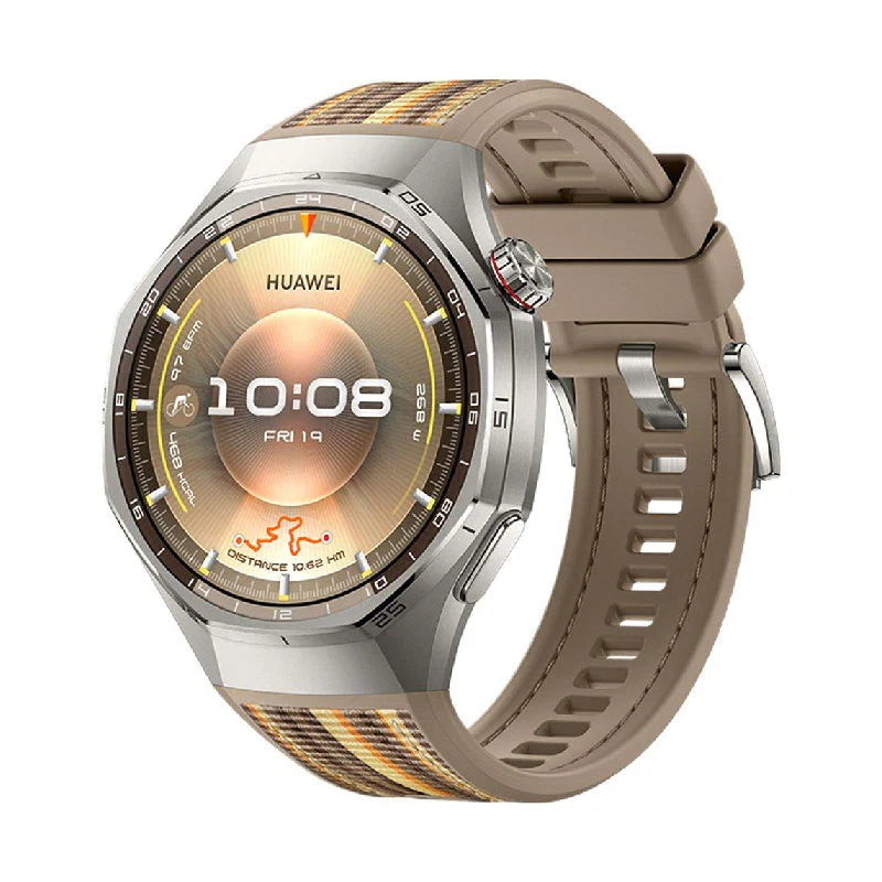 Huawei GT6 Pro 46mm Smart Watch Brown side titanium alloy case | IT Care Kuwait