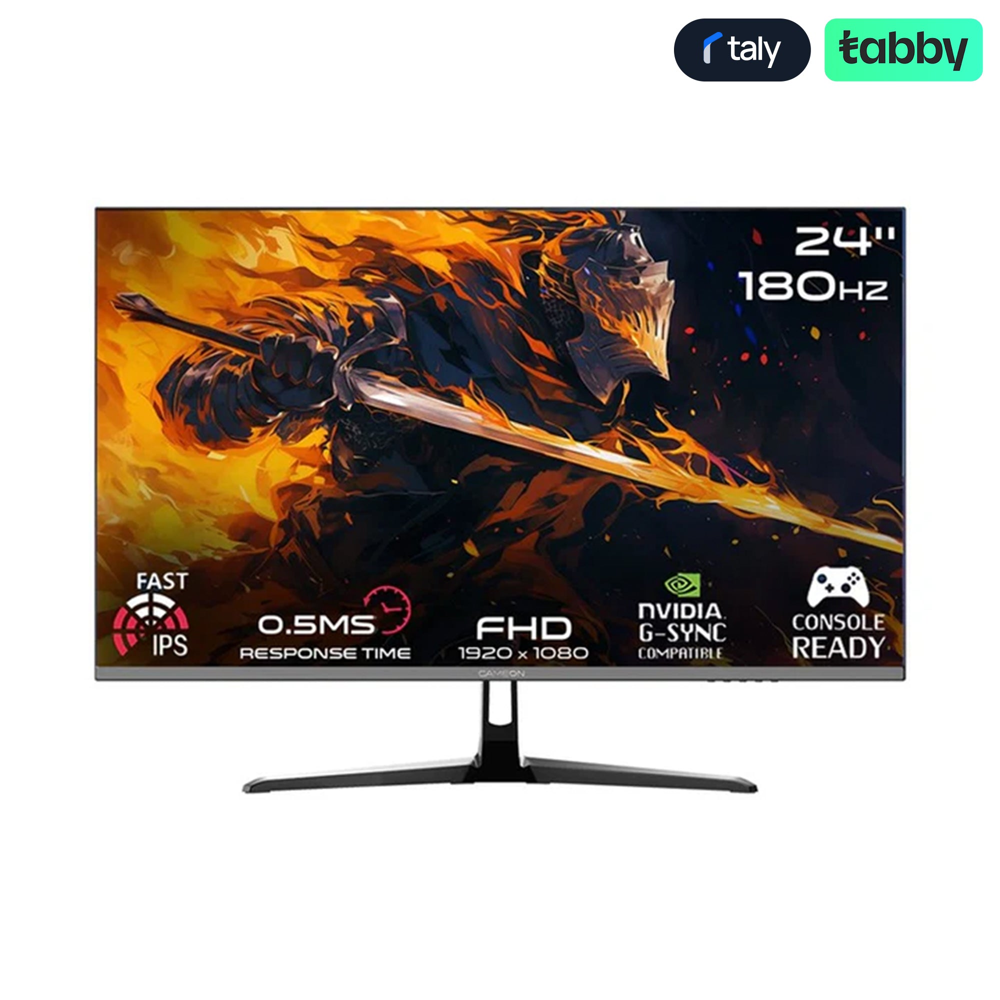 GAMEON Pro Series 24-Inch FHD Fast IPS Gaming Monitor 180Hz HDMI 2.1 Black | IT Care Kuwait
