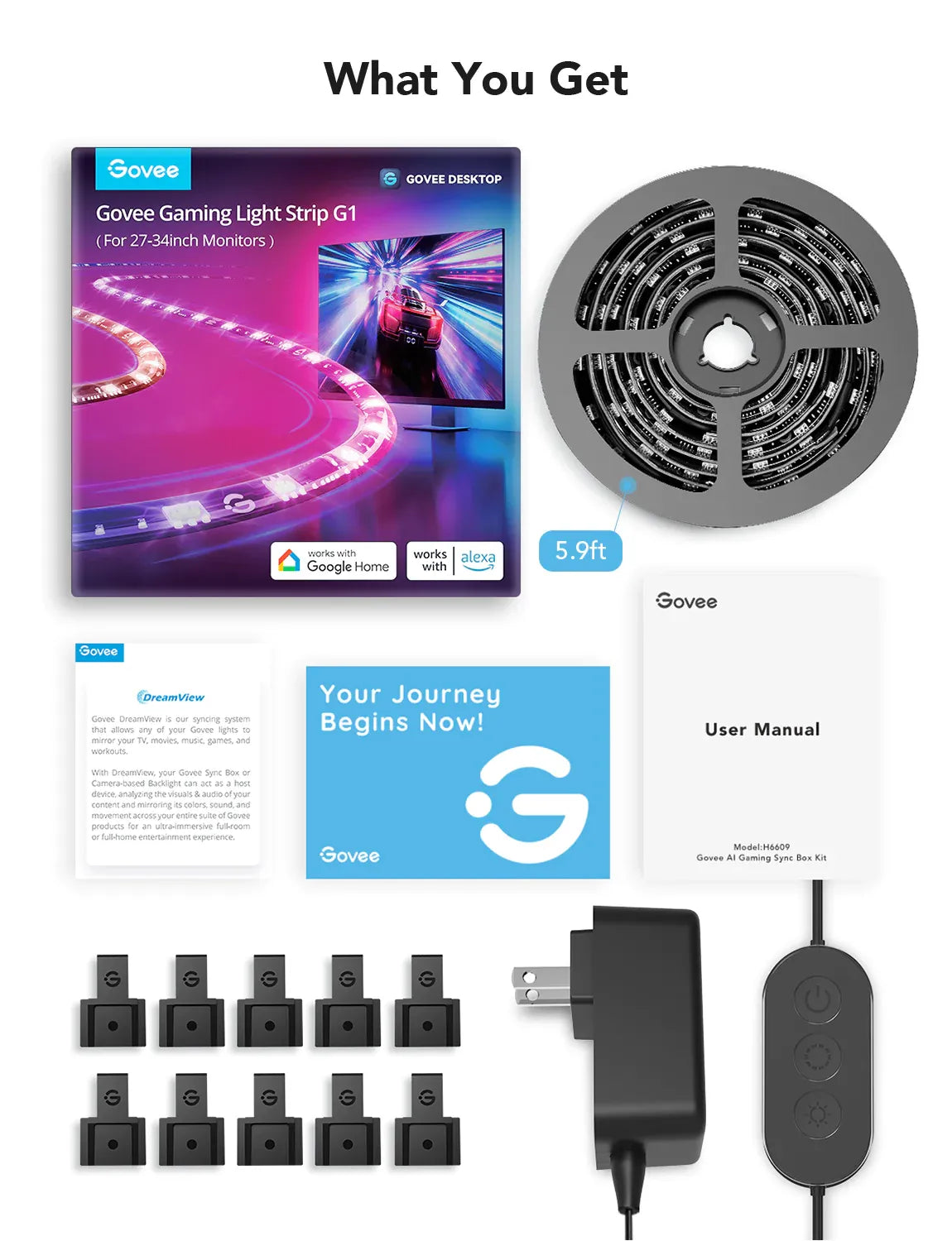 Govee Gaming Light Strip G1 for 27-34 inch Monitors | ITCare Kuwait