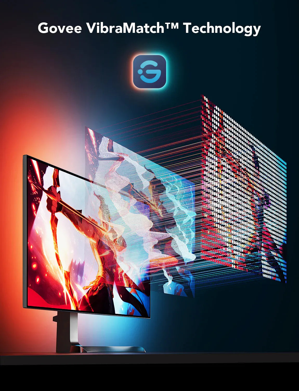 Govee Gaming Light Strip G1 for 27-34 inch Monitors | ITCare Kuwait