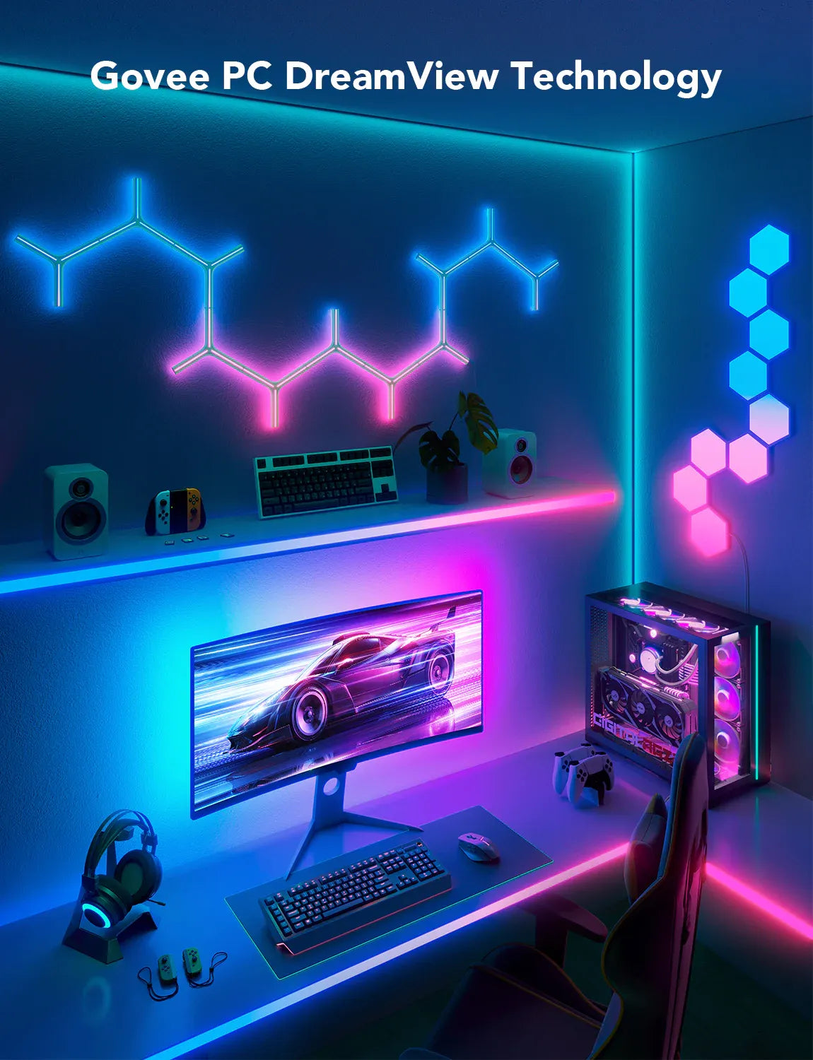 Govee Gaming Light Strip G1 for 27-34 inch Monitors | ITCare Kuwait