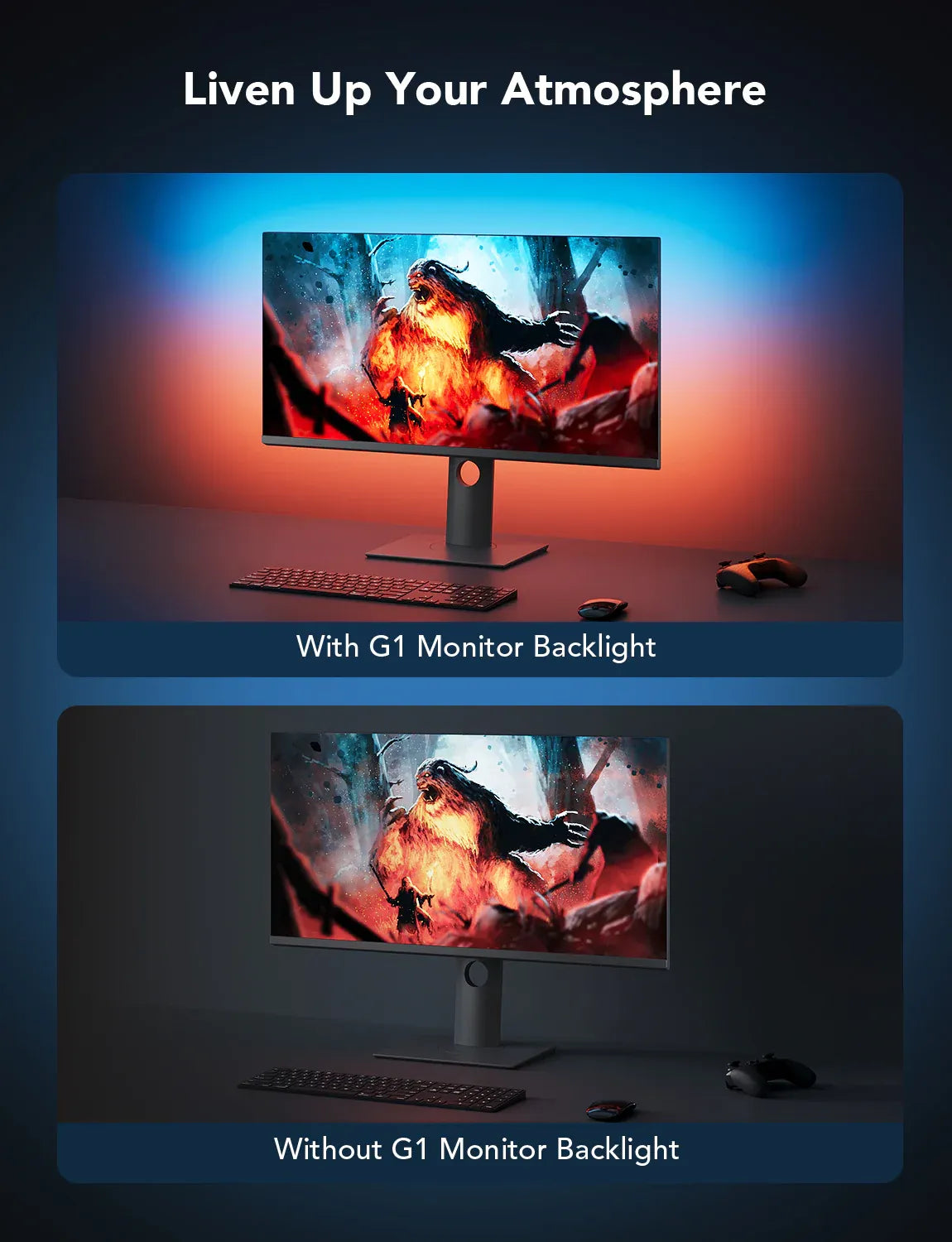 Govee Gaming Light Strip G1 for 27-34 inch Monitors | ITCare Kuwait