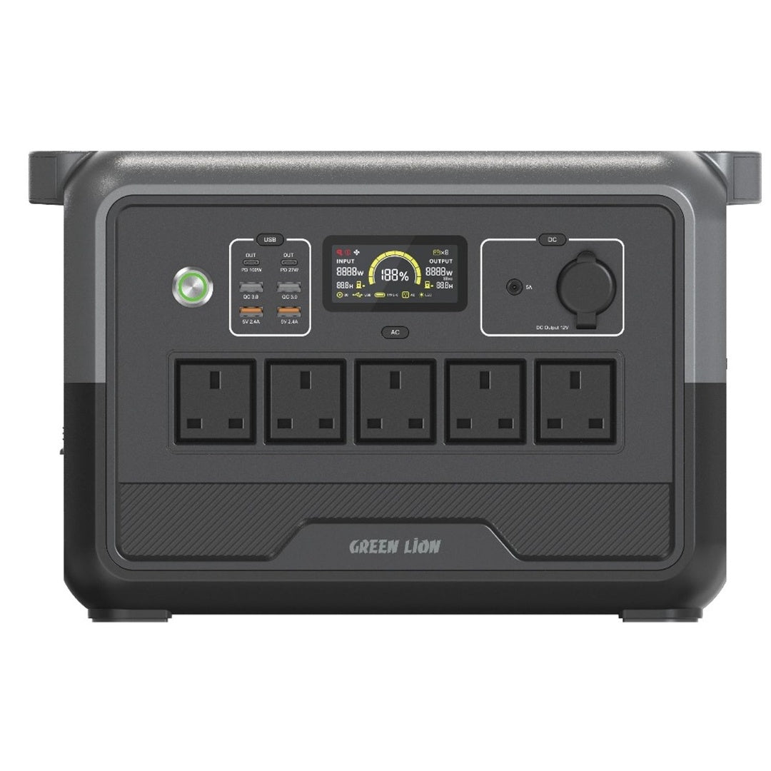 Green Lion PGX1200 Power Station 1152Wh 360000mAh 1200W Black | IT Care Kuwait