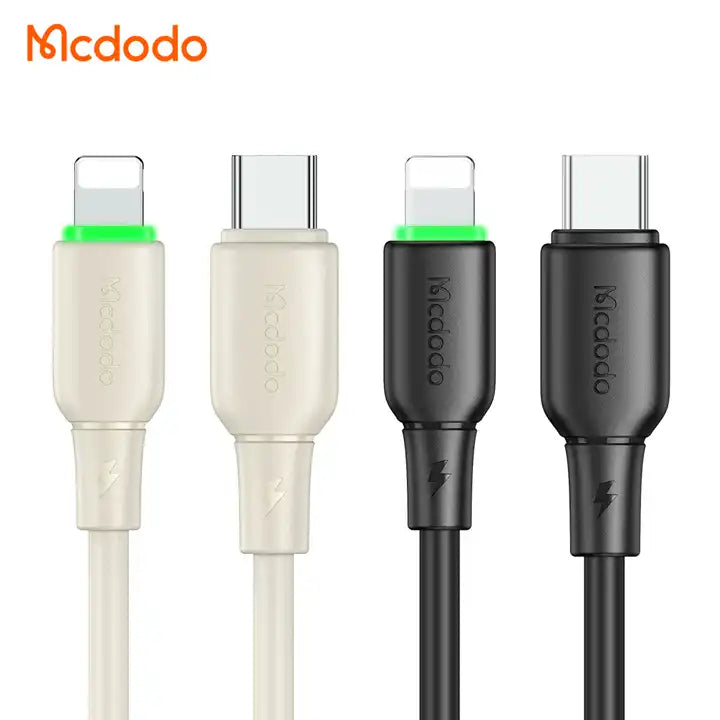 Mcdodo CA-476 65W Liquid Silicone + LED Series – Type-C to Lightning / 1.2m
