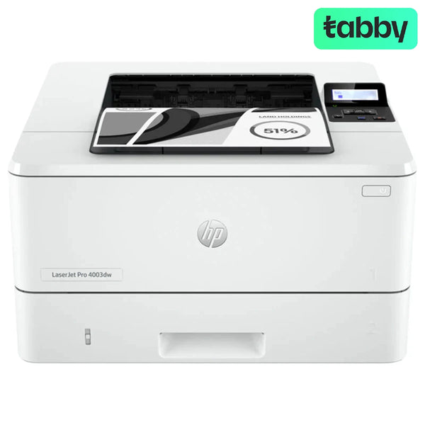 HP LaserJet Pro 4003dw – 40 صفحة في الدقيقة / 1200 نقطة في البوصة / A4 / USB / LAN / Wi-fi / ليزر أحادي – طابعة