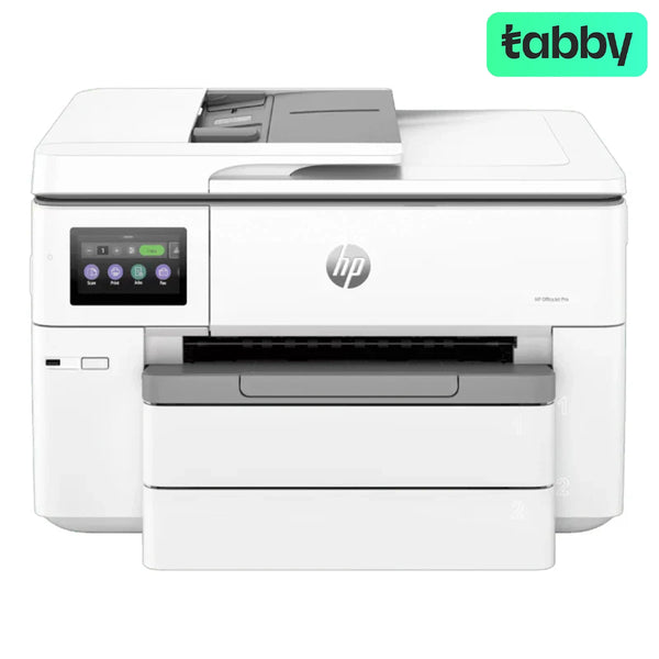 طابعة HP OfficeJet Pro 9730 AIO - 22 صفحة في الدقيقة / 4800 نقطة في البوصة / A3 / USB / LAN / Wi-Fi / طابعة نافثة للحبر بالألوان - طابعة