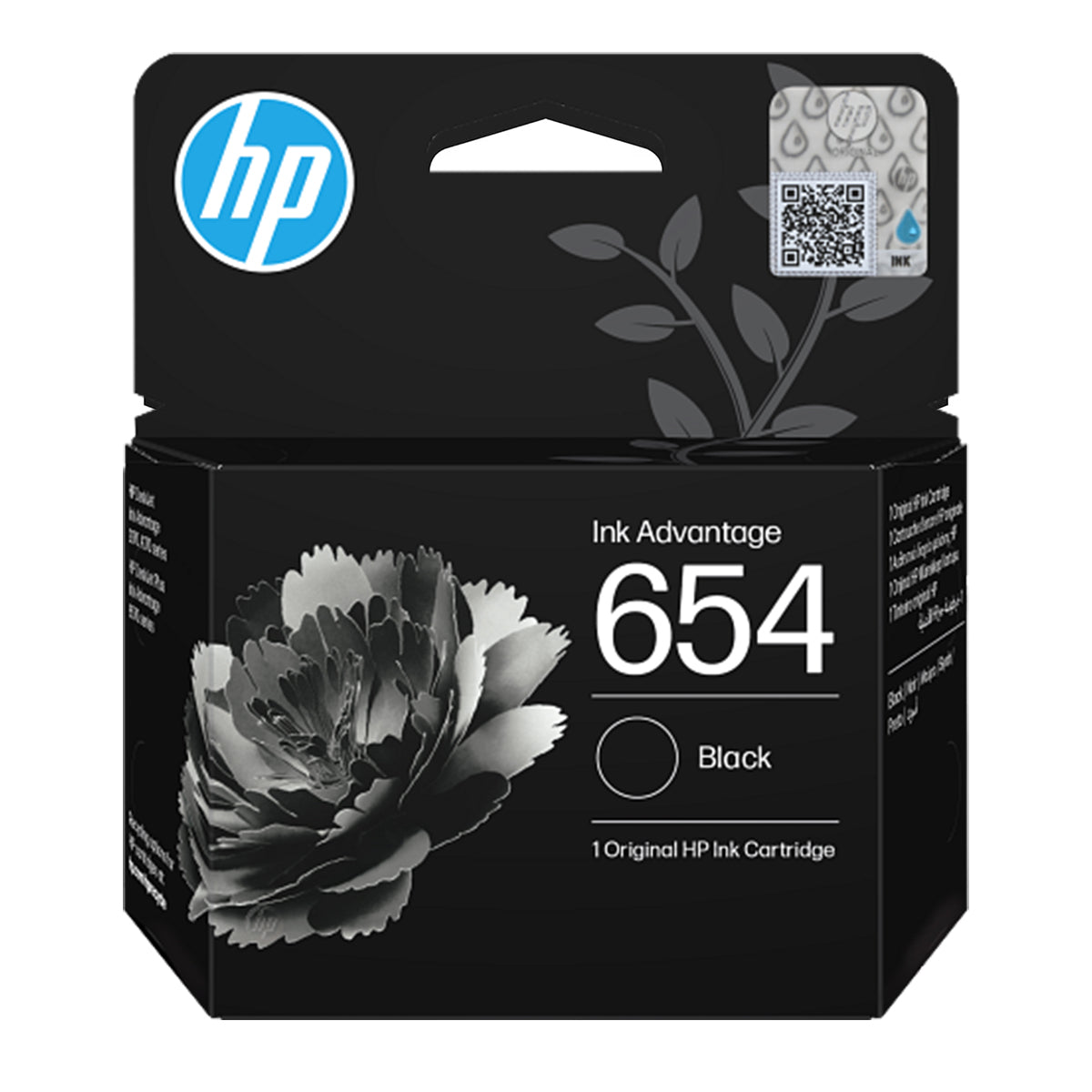 HP 654 Black Original Ink Advantage Cartridge | IT Care Kuwait