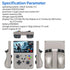 SJGAM M18 Retro Handheld Game Console with 4.3-Inch HD IPS Screen 64GB - Black Transparent