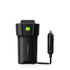 Powerology 150W Cup Holder Power Inverter with Dual USB-C and USB-A QC 3.0