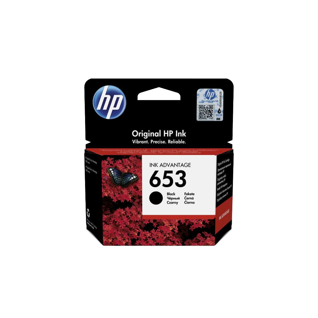 HP 653 Black Ink Cartridge-3YM75AE