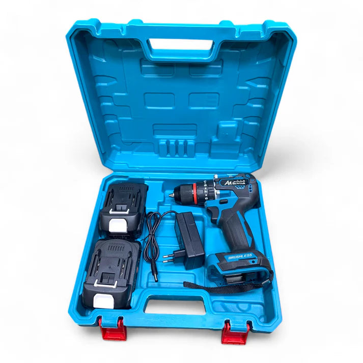 Huntar 21V Brushless Cordless Drill Set with 2 Batteries - MS531912