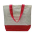 Two Tone Jute Bag &#8211; 35cm x 44.5cm / Green / Red