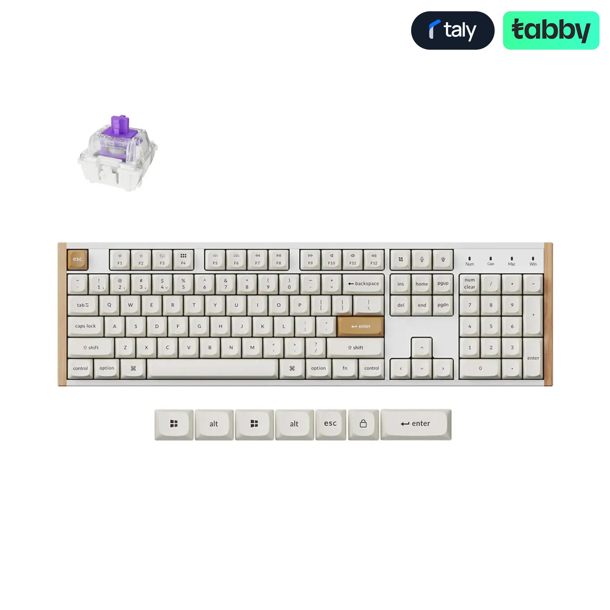 Keychron K10 HE Max Wireless Keyboard White English Arabic | IT Care Kuwait