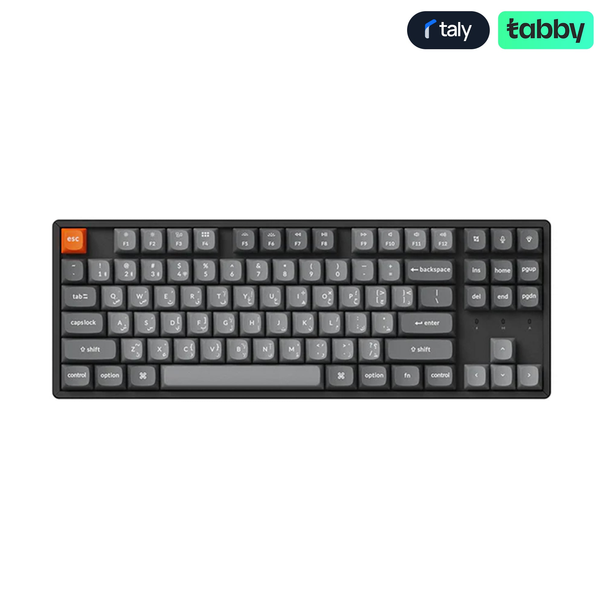 Keychron K8 Max TKL Wireless RGB Mechanical Keyboard Black English Arabic | IT Care Kuwait