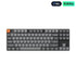 Keychron K1 Max TKL 80% RGB Wireless Mechanical Gaming Keyboard with Low Profile Gateron Red Switch - English/Arabic - Black