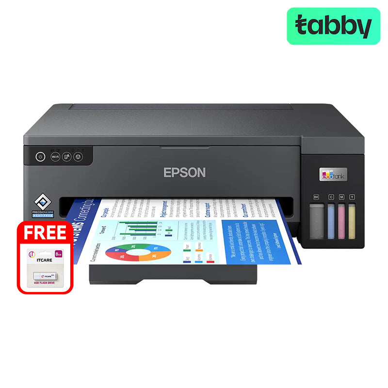 Epson EcoTank L11050 A3 Wi-Fi Ink Tank Printer - 4 Color + Free ITCARE 8GB Flash Drive