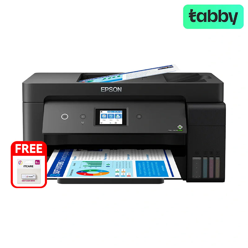Epson EcoTank L14150 A3+ Wi-Fi Duplex Wide-Format All-in-One Ink Tank Printer + Free ITCARE 8GB Flash Drive