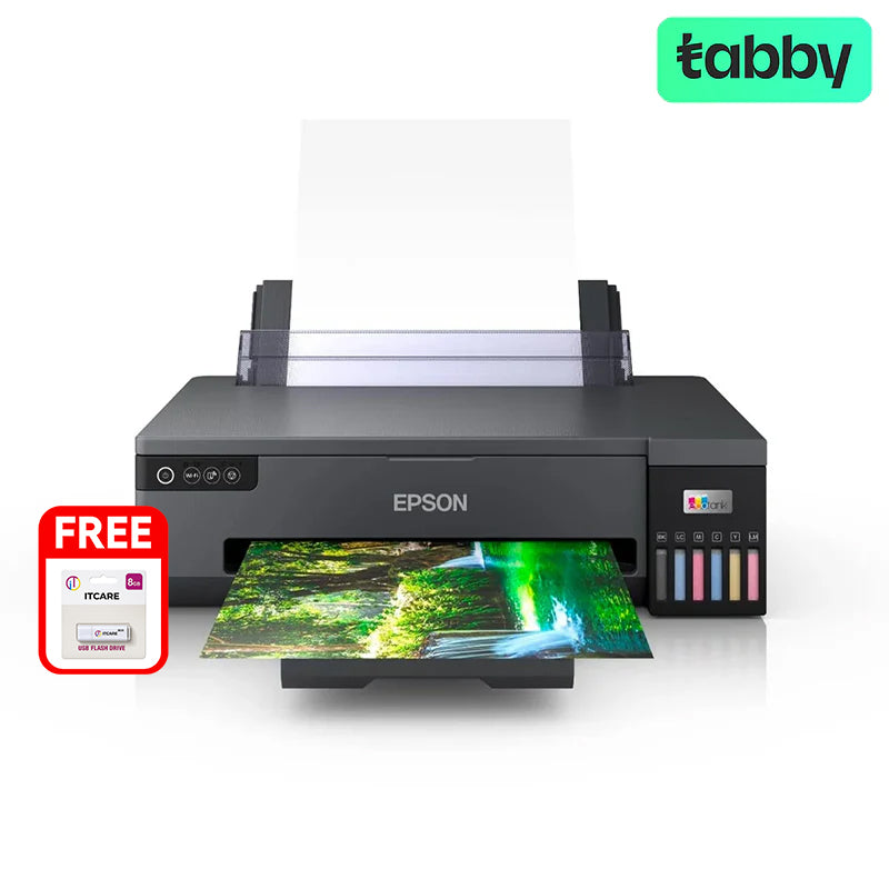 Epson EcoTank L18050 A3+ Borderless Printer with 6-Color Dye-Based Inks + Free ITCARE 8GB Flash Drive