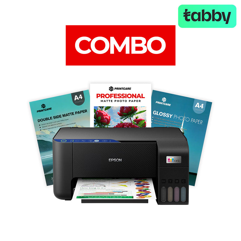 Epson L3251 Print Pro Bundle – Wi-Fi Ink Tank Printer + Premium A4 Photo Paper Pack
