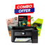 Epson L4160 EcoTank All-in-One Wi-Fi Duplex Printer Bundle with A4 Sticker and Photo Paper