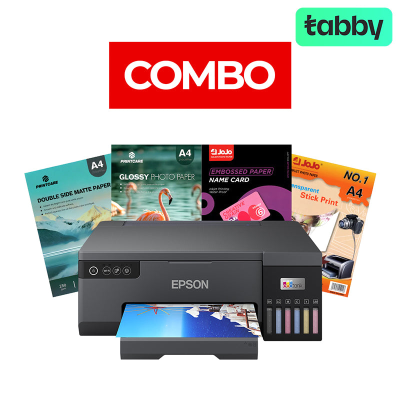 Epson EcoTank L8050 A4 6-color Color Inkjet Printer - Photo Paper Bundle Offer