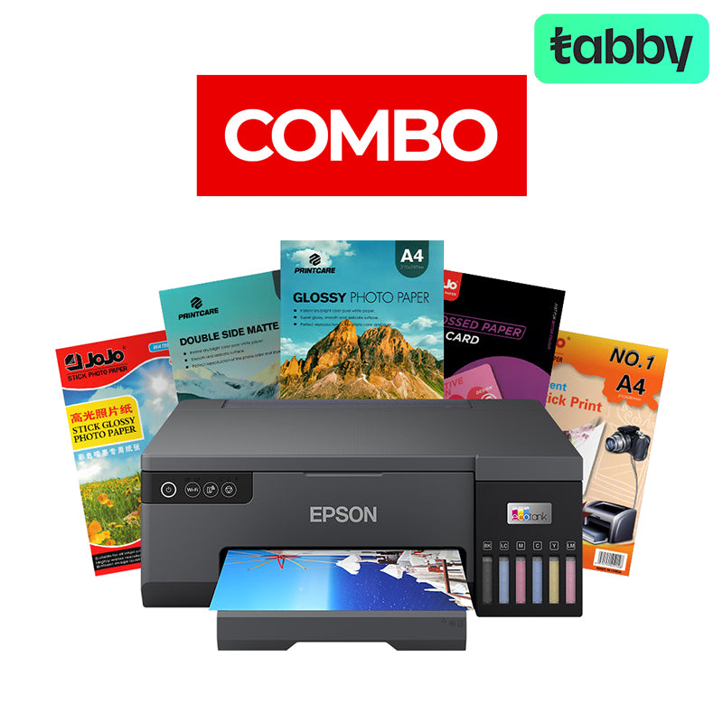 Epson EcoTank L8050 A4 6-color Color Inkjet Printer - Photo Paper Bundle Offer