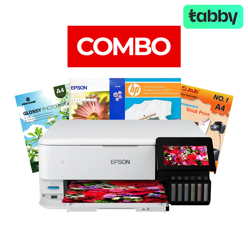 Epson EcoTank L8160 A4 Photo Printer - Photo Paper Bundle Offer