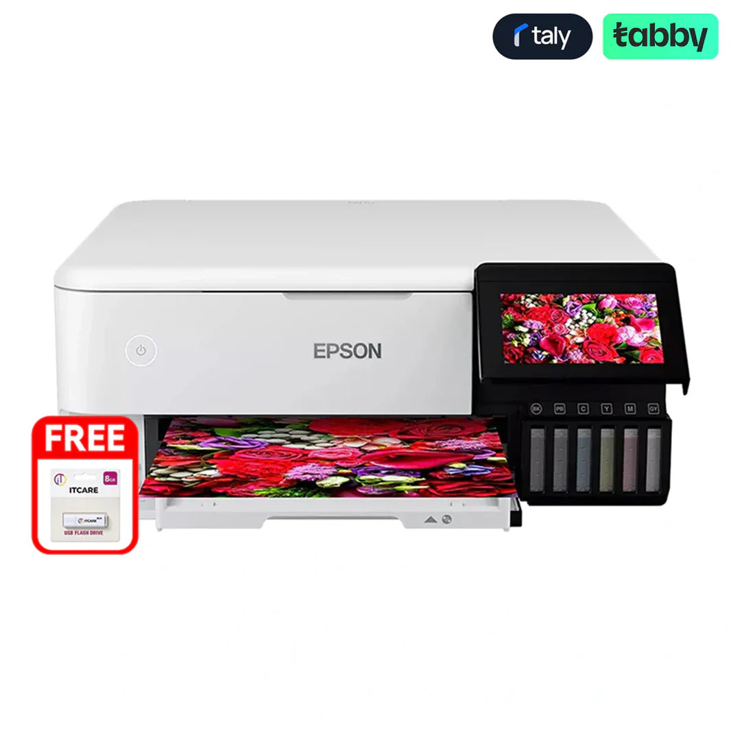 Epson EcoTank L8160 A4 Photo Color Borderless Printer + Free ITCARE 8GB Flash Drive