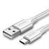 UGREEN US287 USB-A 2.0 to USB-C 3A Fast Charging Braided Cable 1.5m - White