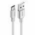 UGREEN US287 USB-A 2.0 to USB-C 3A Fast Charging Braided Cable 1.5m - White