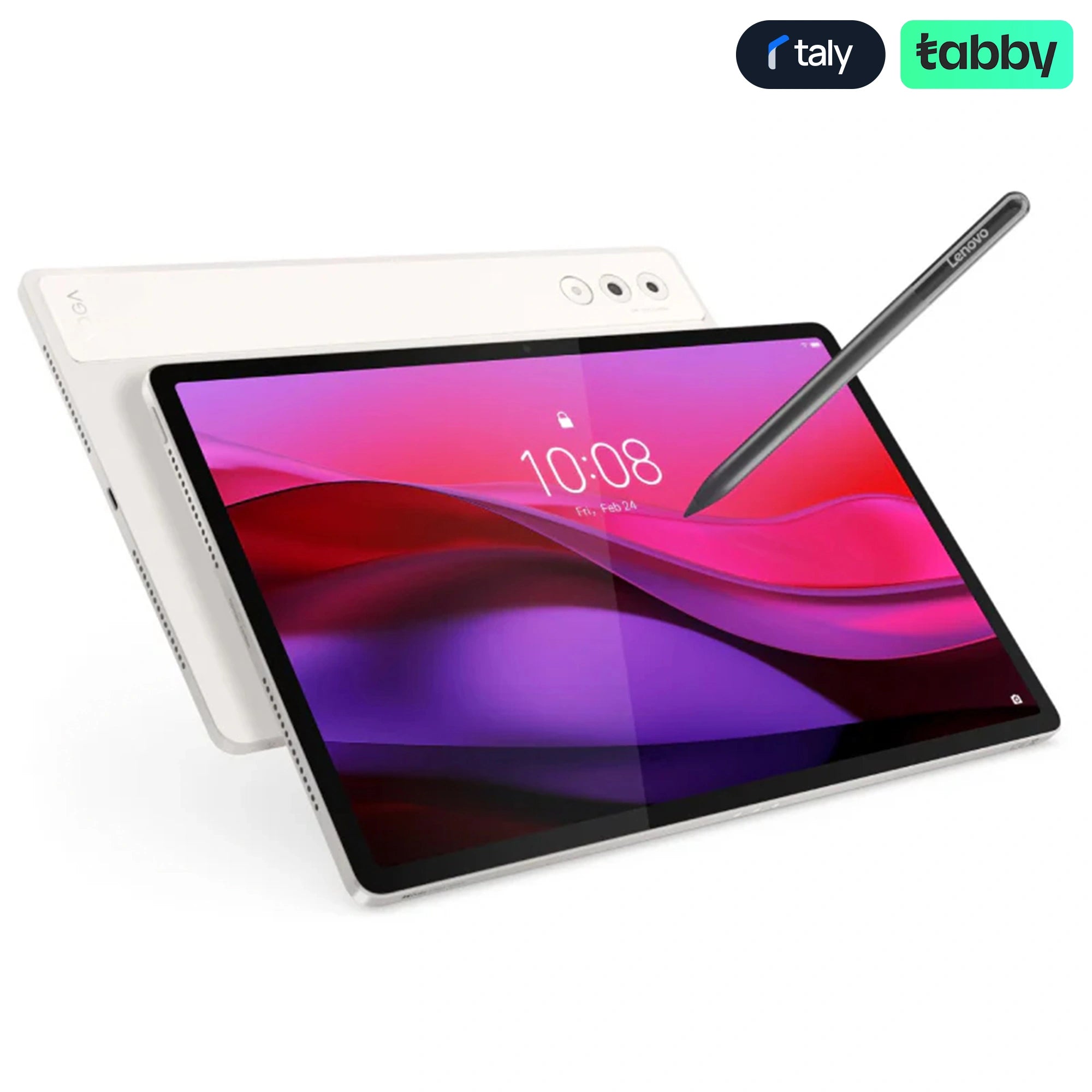 Lenovo Yoga Tab Plus - 12.7" 3K (2944x1840) IPS Touch / Snapdragon 8 Gen 3 / 16GB / 256GB / Qualcomm Adreno 750 GPU / Wi-Fi / Bluetooth / Lenovo Tab Pen Pro / Seashell / 1YW