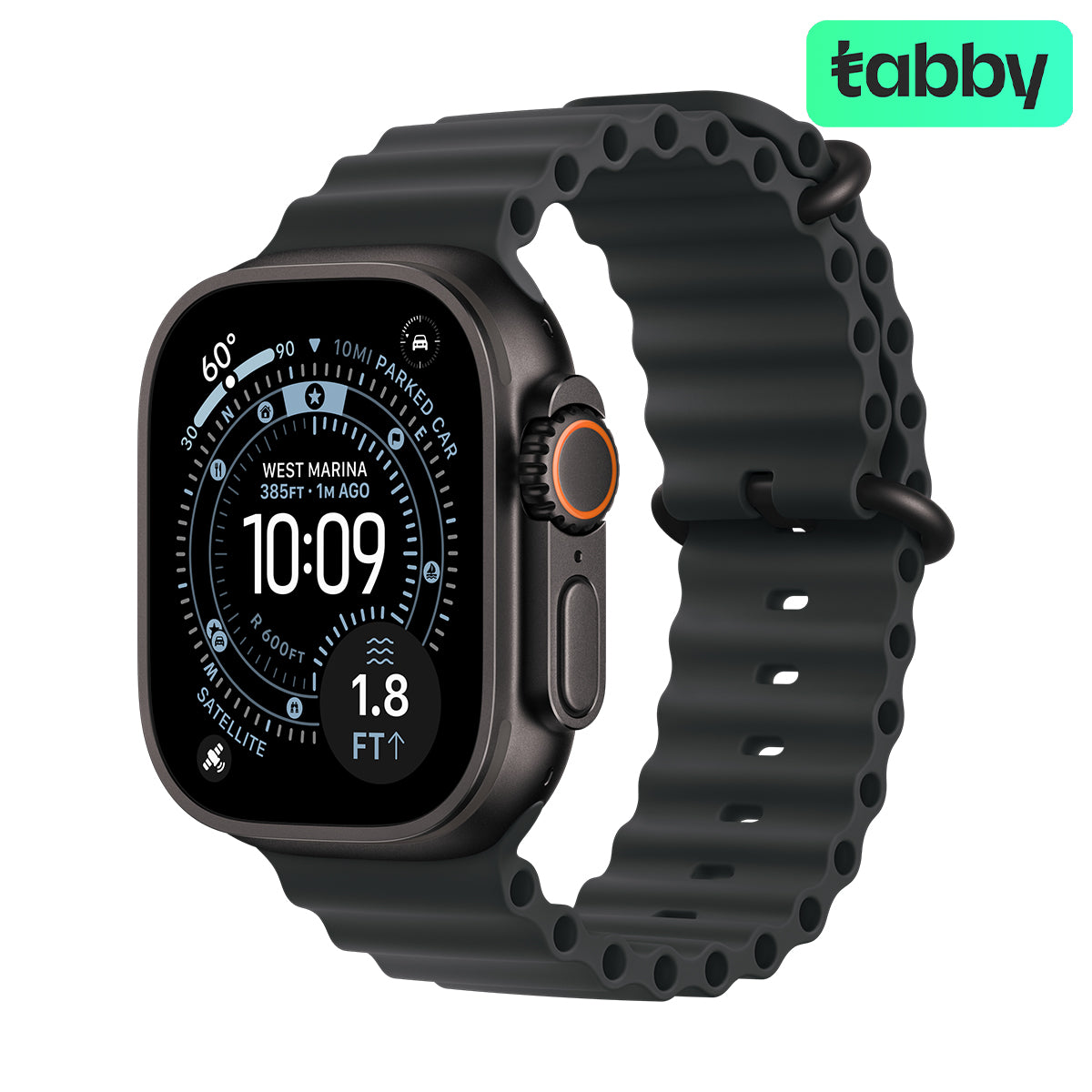 Apple Watch Ultra 3 - LTPO OLED / 64GB / 49mm / Bluetooth / Wi-Fi / Cellular / Black Titanium Case with Black Ocean Band