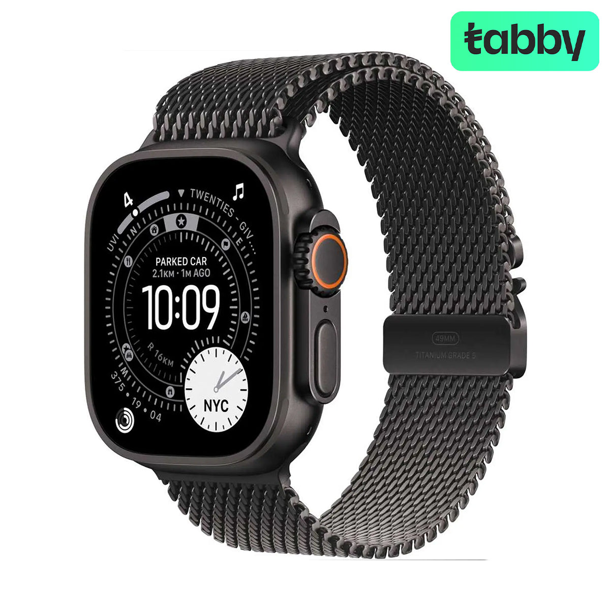 Apple Watch Ultra 3 - LTPO OLED / 64GB / 49mm / Bluetooth / Wi-Fi / Cellular / Medium / Black Titanium Case with Black Milanese Loop