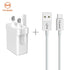 Mcdodo CH-572 Dual USB Charger (UK) + Micro USB Cable / Travel Set