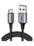 UGREEN US288 USB-A 2.0 to USB-C 18W Fast Charging Braided Cable 1m - Black