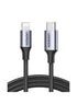 UGREEN US304 USB-C to Lightning 20W Fast Charging Braided Cable 2m - Black