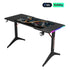 Gamax D2208B RGB Carbon Fiber Gaming Table with MousePad - Black